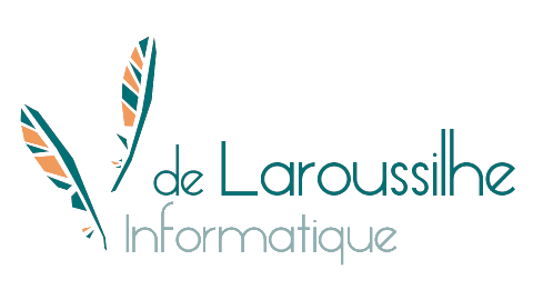 Le logo de l'entreprise française DeLaroussilhe Informatique